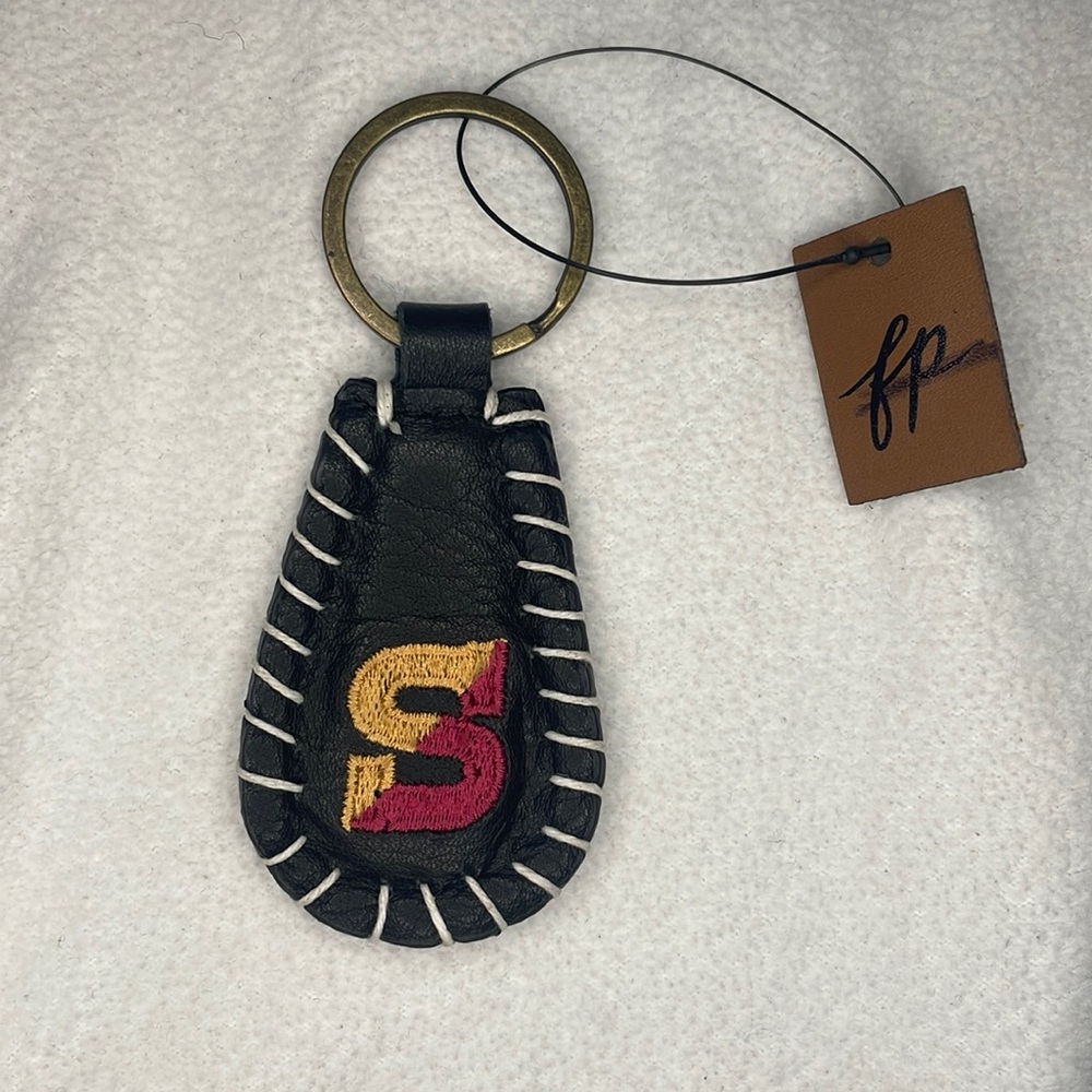 Free People Varsity Key Ring “S”